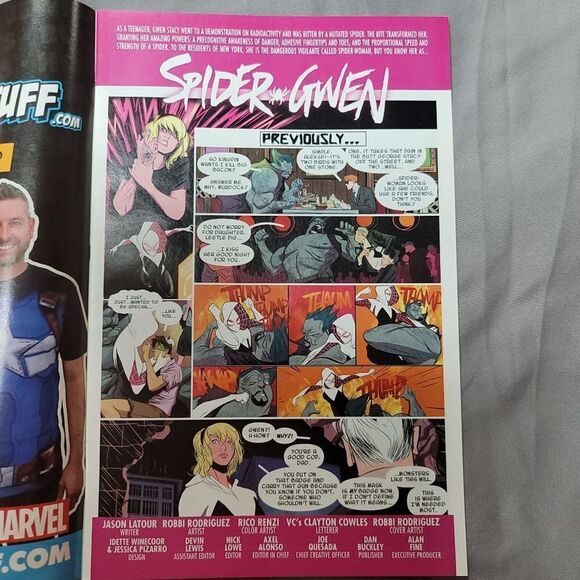 Spider-Gwen #1 Variant edition Marvel comic - first issue April 2015 good cond - Picture 7 of 13